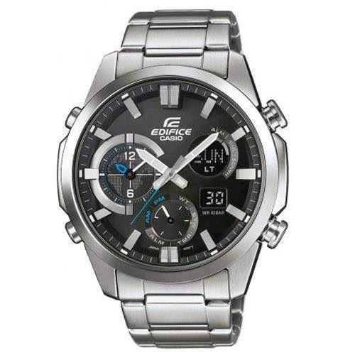 Image of Casio Edifice satineret rustfri stål quartz multifunktion (5446) Herre ur, model ERA-500D-1AER